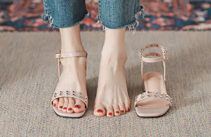 Thick-heeled Roman Shoes for Students