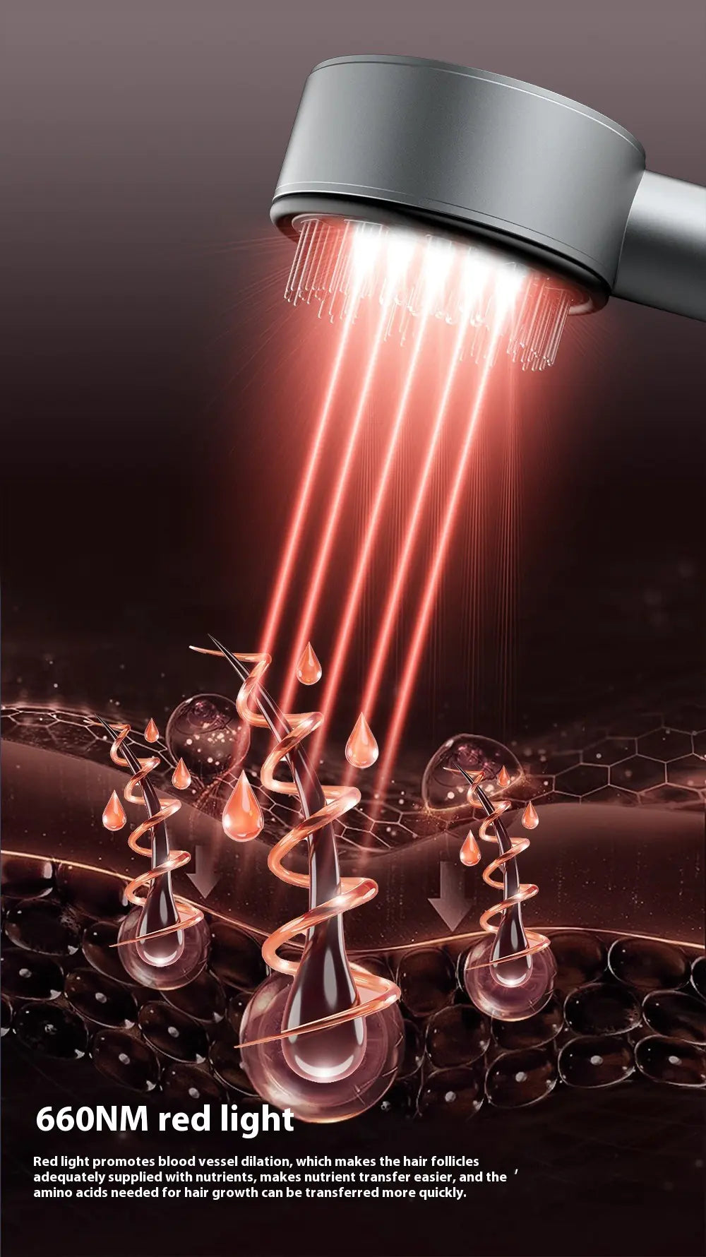 Mo Scalp Massage Red Light Comb