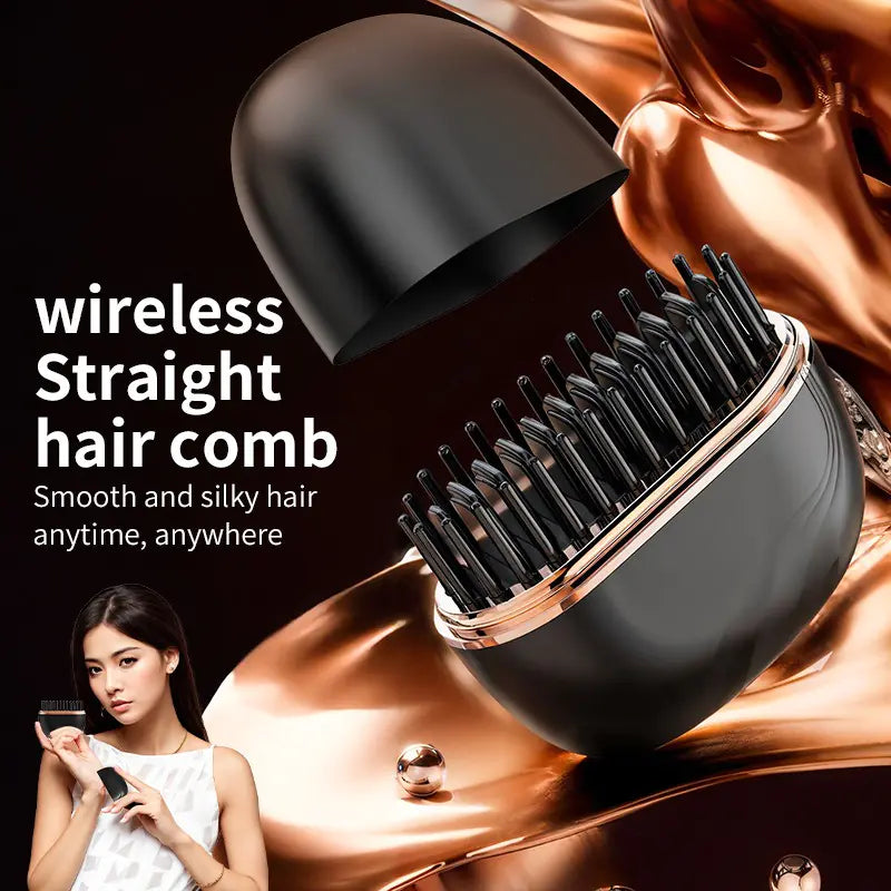 Wireless Hair Straightener & Curly Comb