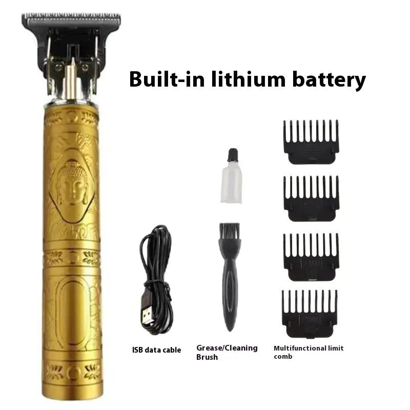 T9 Electric Hair Clipper – Retro Rechargeable Professional Trimmer