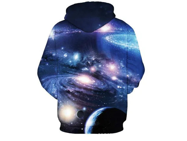 3D Hoodie Sweatshirt, Long Sleeve Couple Baseball Jacket