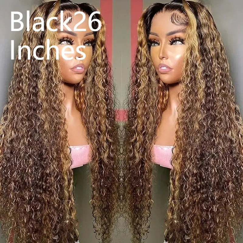 Front Lace Wig Piano Color Long Curly