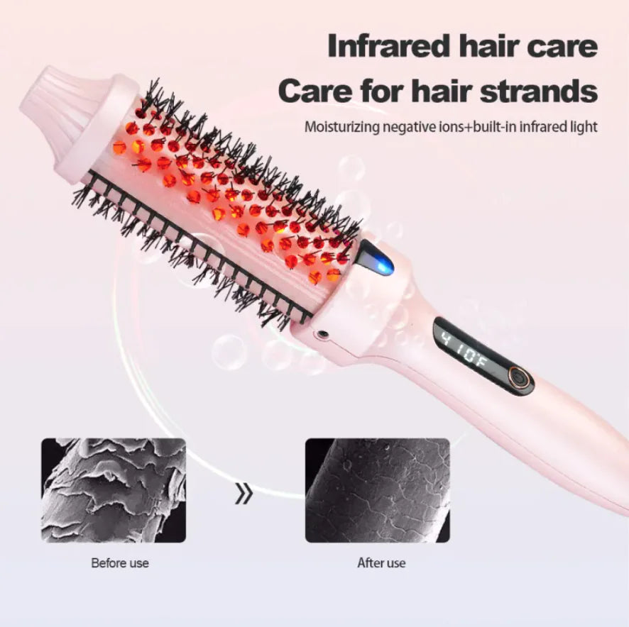 2-in-1 Straightening & Curling Electric Comb