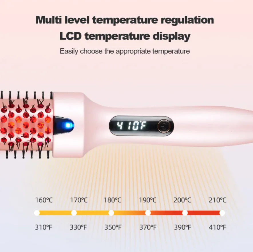 2-in-1 Straightening & Curling Electric Comb