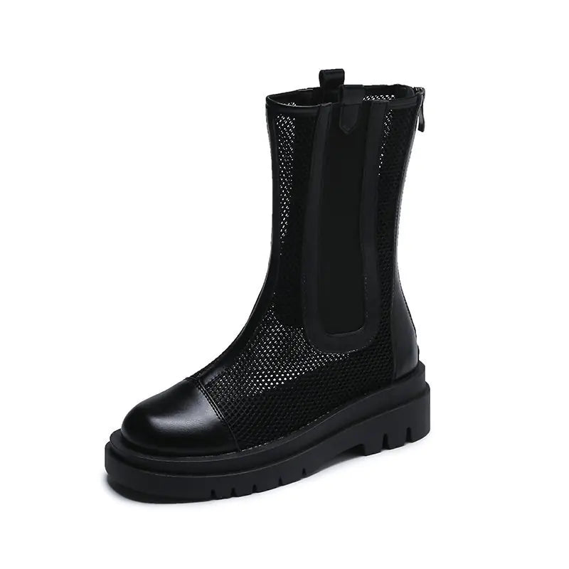 Women's Summer Martin Round Toe Short Boots