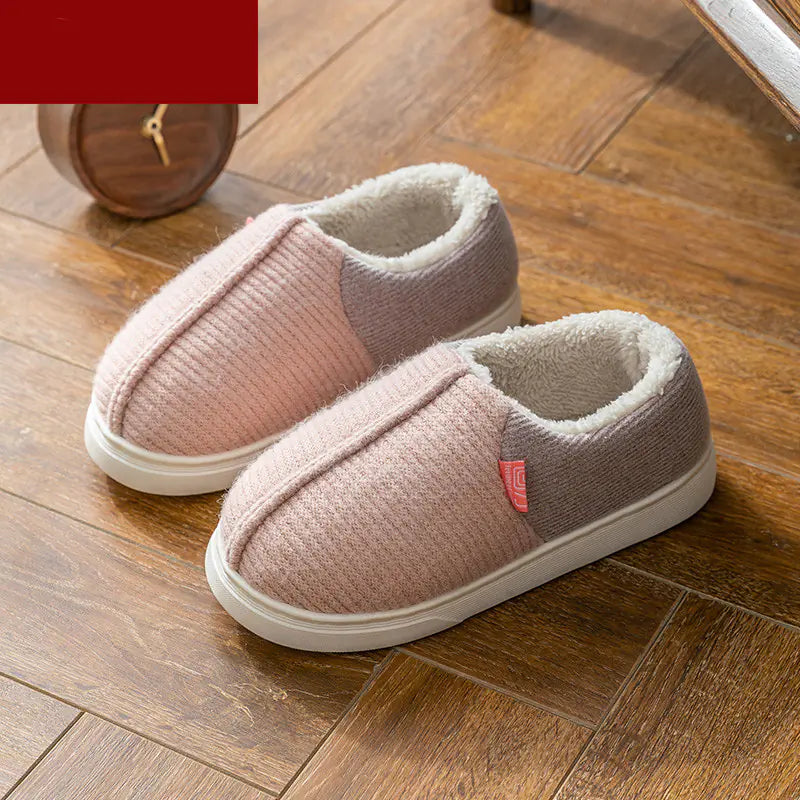 Women's Anti-Slip Cotton Slippers for Home Use