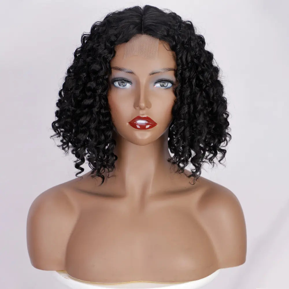Short Curly Afro Wig – Black