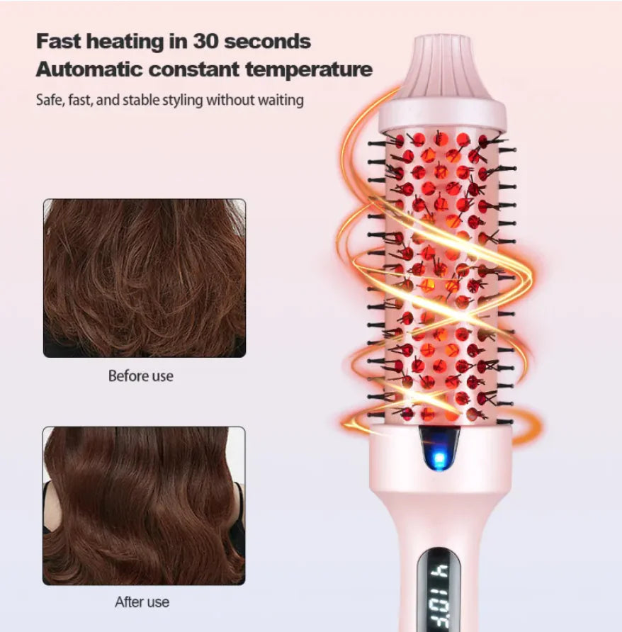 2-in-1 Straightening & Curling Electric Comb