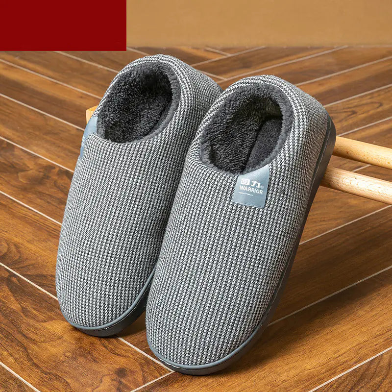 Women's Anti-Slip Cotton Slippers for Home Use
