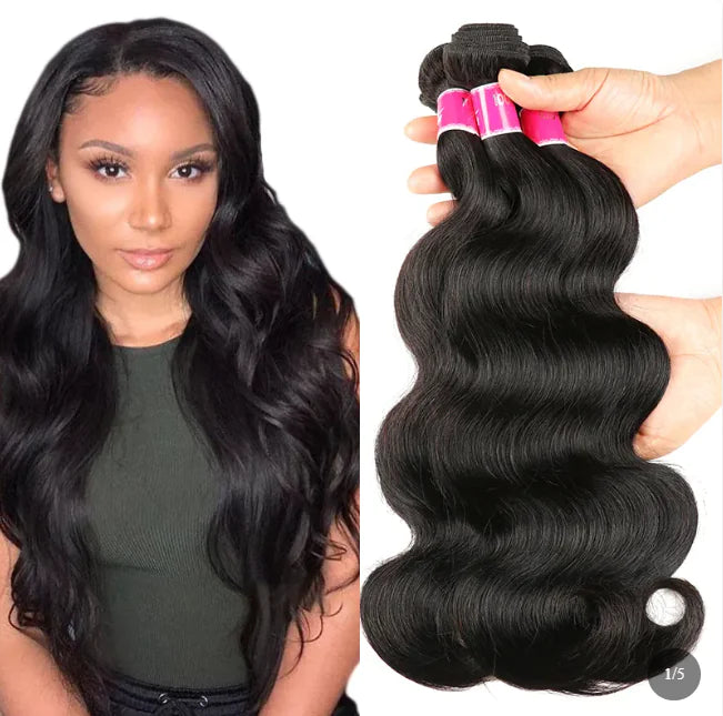 European & American Real Hair Weave Wig - Multiple Lengths