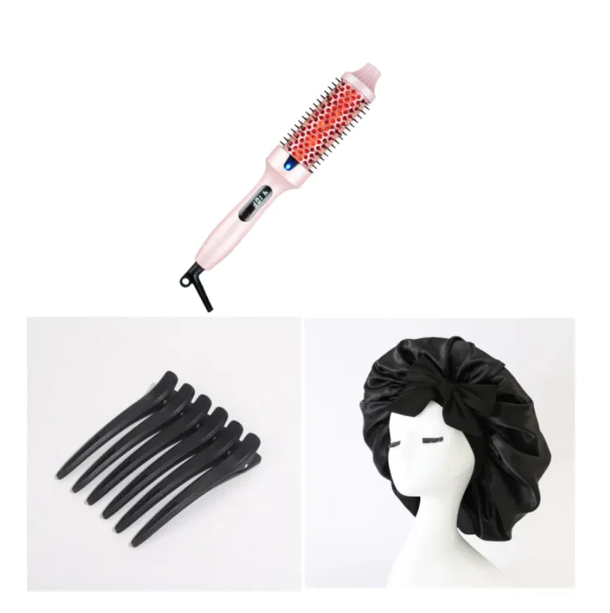 2-in-1 Straightening & Curling Electric Comb