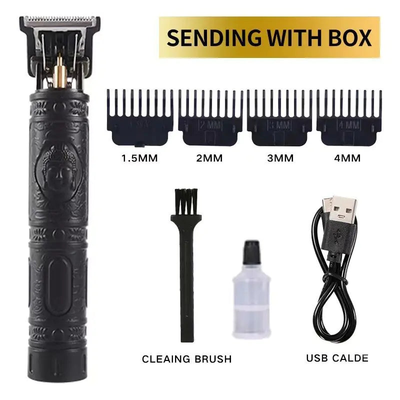 T9 Electric Hair Clipper – Retro Rechargeable Professional Trimmer