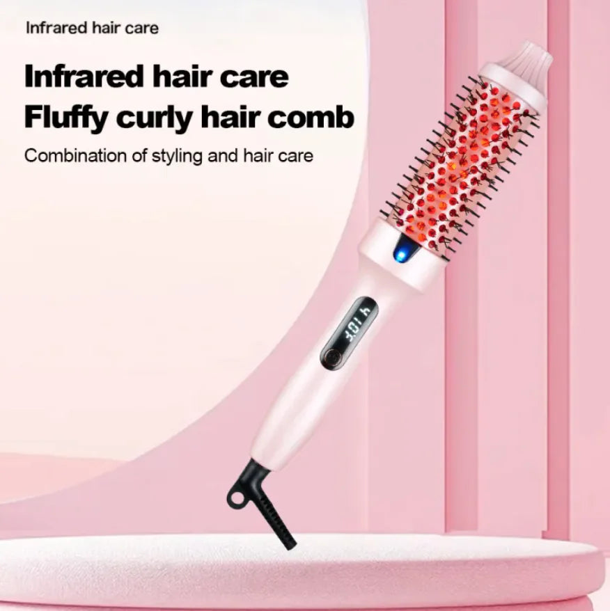 2-in-1 Straightening & Curling Electric Comb