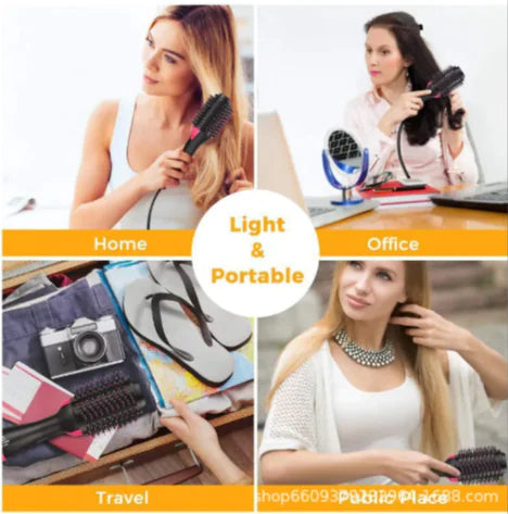 2-in-1 Wet & Dry Hair Straightener Curler